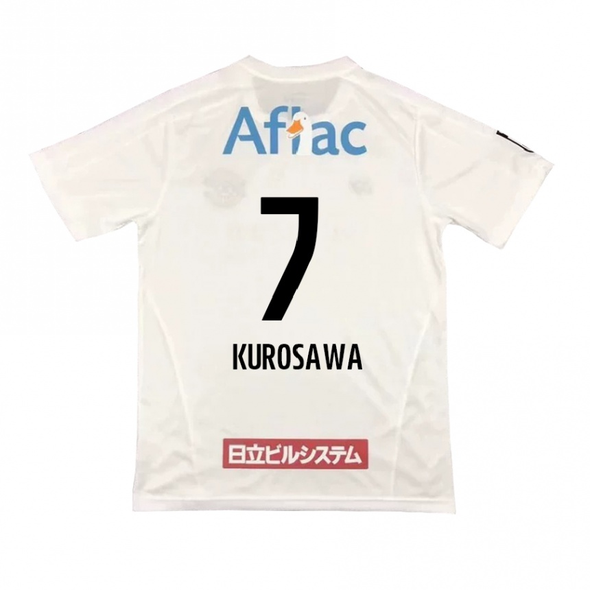 Niño Fútbol Camiseta Shido Kurosawa #7 Blanco Negro 2ª Equipación 2024/25 Perú