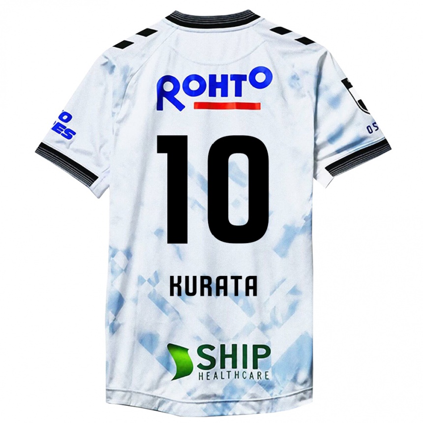 Niño Fútbol Camiseta Shu Kurata #10 Blanco Negro 2ª Equipación 2024/25 Perú