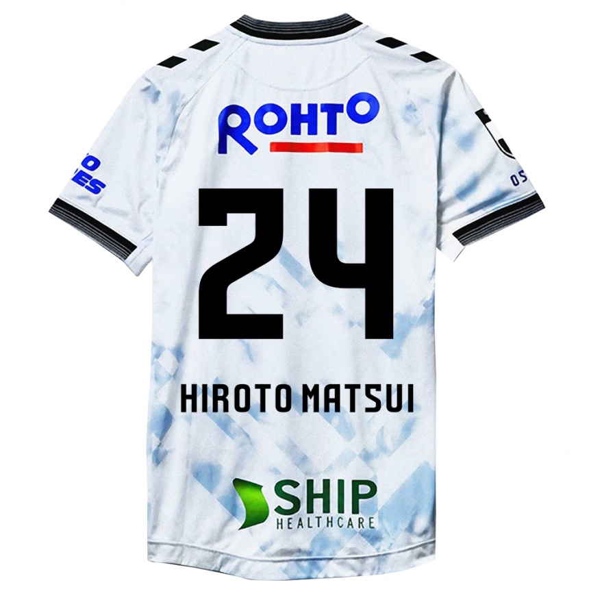 Niño Fútbol Camiseta Elijah Hiroto Matsui #24 Blanco Negro 2ª Equipación 2024/25 Perú