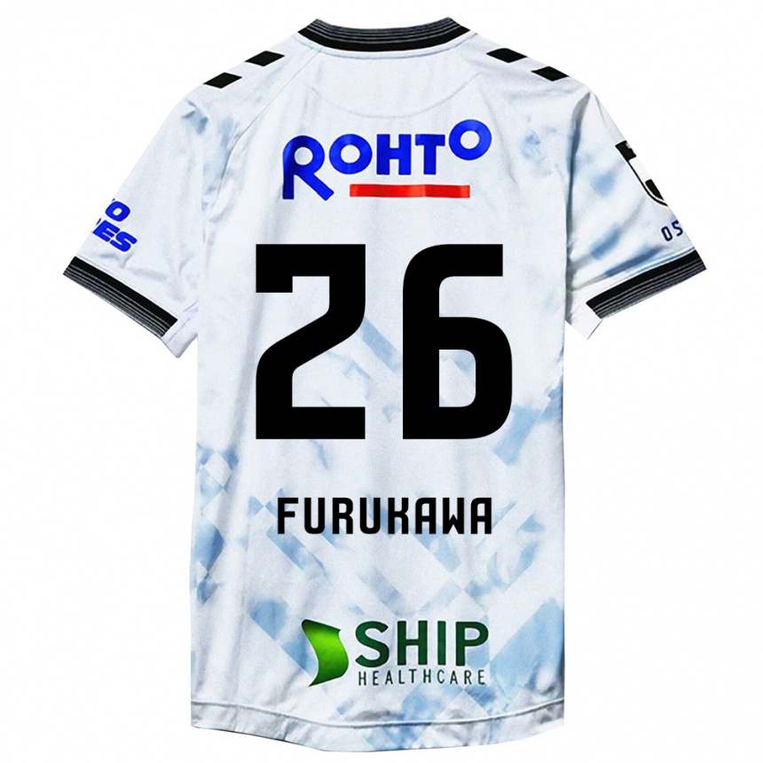 Niño Fútbol Camiseta Kanta Furukawa #26 Blanco Negro 2ª Equipación 2024/25 Perú