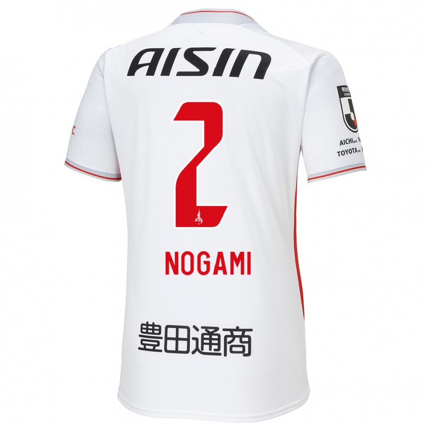 Niño Fútbol Camiseta Yuki Nogami #2 Blanco Amarillo Rojo 2ª Equipación 2024/25 Perú