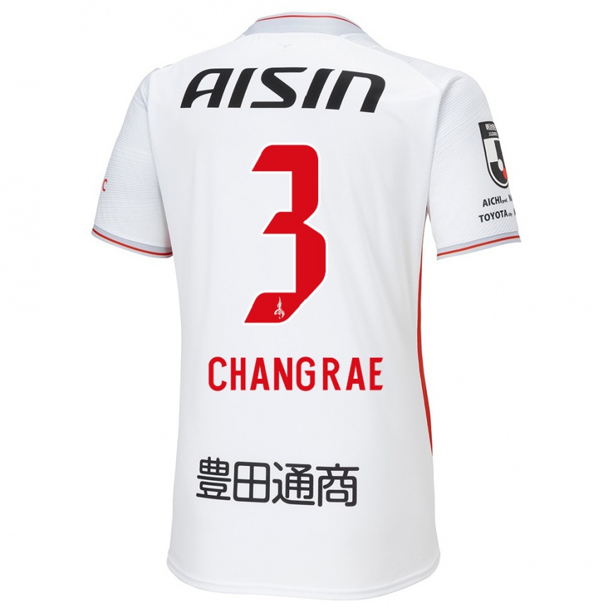 Niño Fútbol Camiseta Chang-Rae Ha #3 Blanco Amarillo Rojo 2ª Equipación 2024/25 Perú