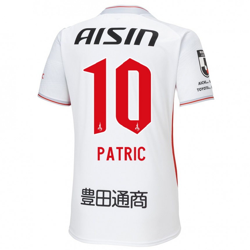 Niño Fútbol Camiseta Patric #10 Blanco Amarillo Rojo 2ª Equipación 2024/25 Perú