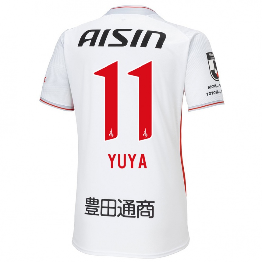 Niño Fútbol Camiseta Yuya Yamagishi #11 Blanco Amarillo Rojo 2ª Equipación 2024/25 Perú