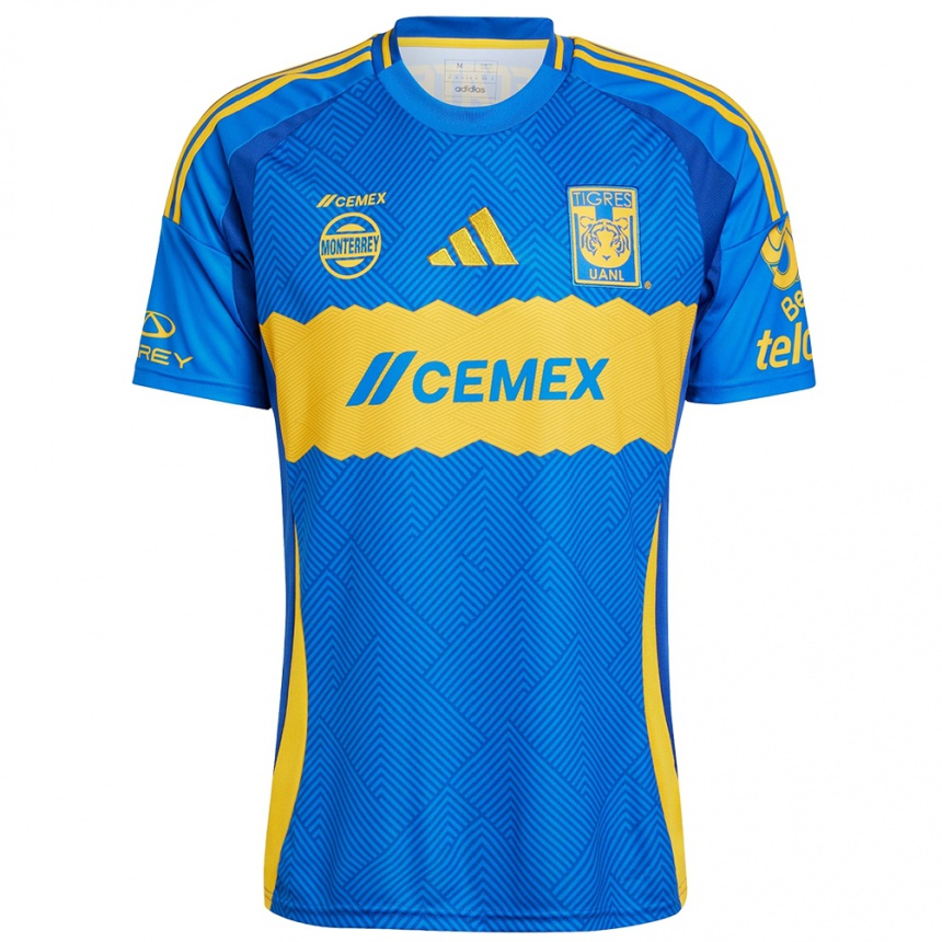 Niño Fútbol Camiseta José Acevedo #202 Azul Amarillo 2ª Equipación 2024/25 Perú