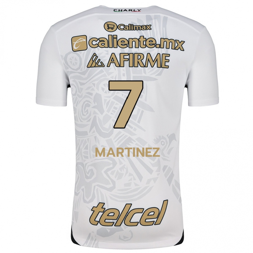 Niño Fútbol Camiseta Alejandro Martínez #7 Blanco Negro 2ª Equipación 2024/25 Perú