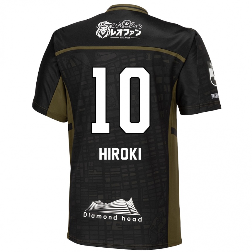 Niño Fútbol Camiseta Hiroki Miyazawa #10 Verde Negro 2ª Equipación 2024/25 Perú