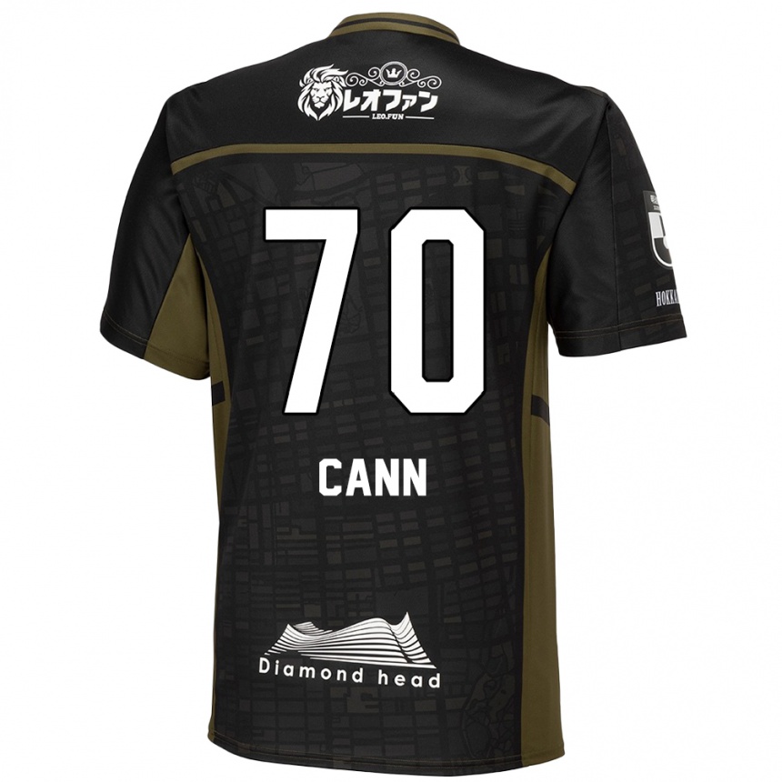 Niño Fútbol Camiseta Francis Cann #70 Verde Negro 2ª Equipación 2024/25 Perú