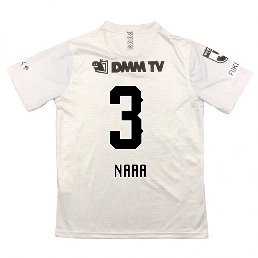 Niño Fútbol Camiseta Tatsuki Nara #3 Gris Negro 2ª Equipación 2024/25 Perú