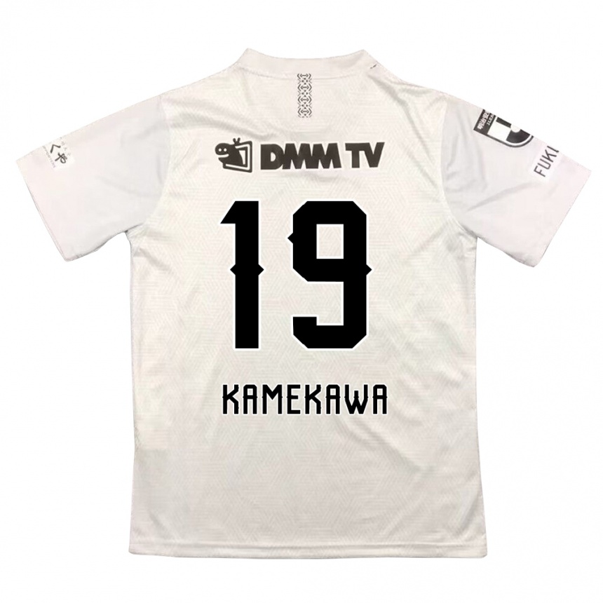 Niño Fútbol Camiseta Masashi Kamekawa #19 Gris Negro 2ª Equipación 2024/25 Perú