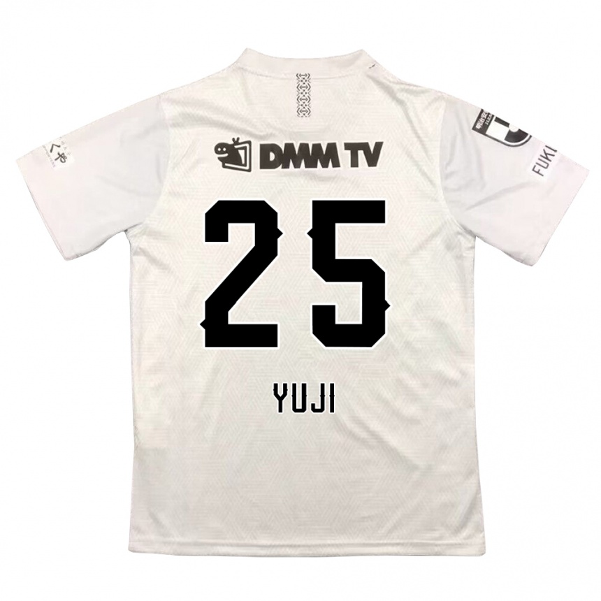 Niño Fútbol Camiseta Yuji Kitajima #25 Gris Negro 2ª Equipación 2024/25 Perú