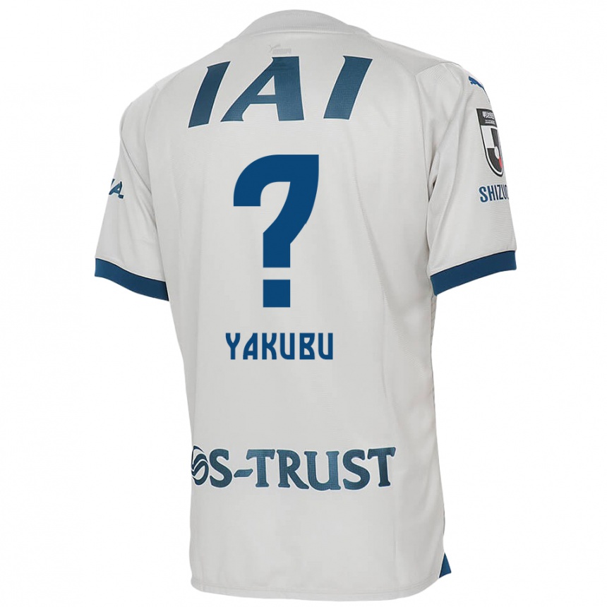 Niño Fútbol Camiseta Aziz Yakubu #0 Blanco Azul 2ª Equipación 2024/25 Perú