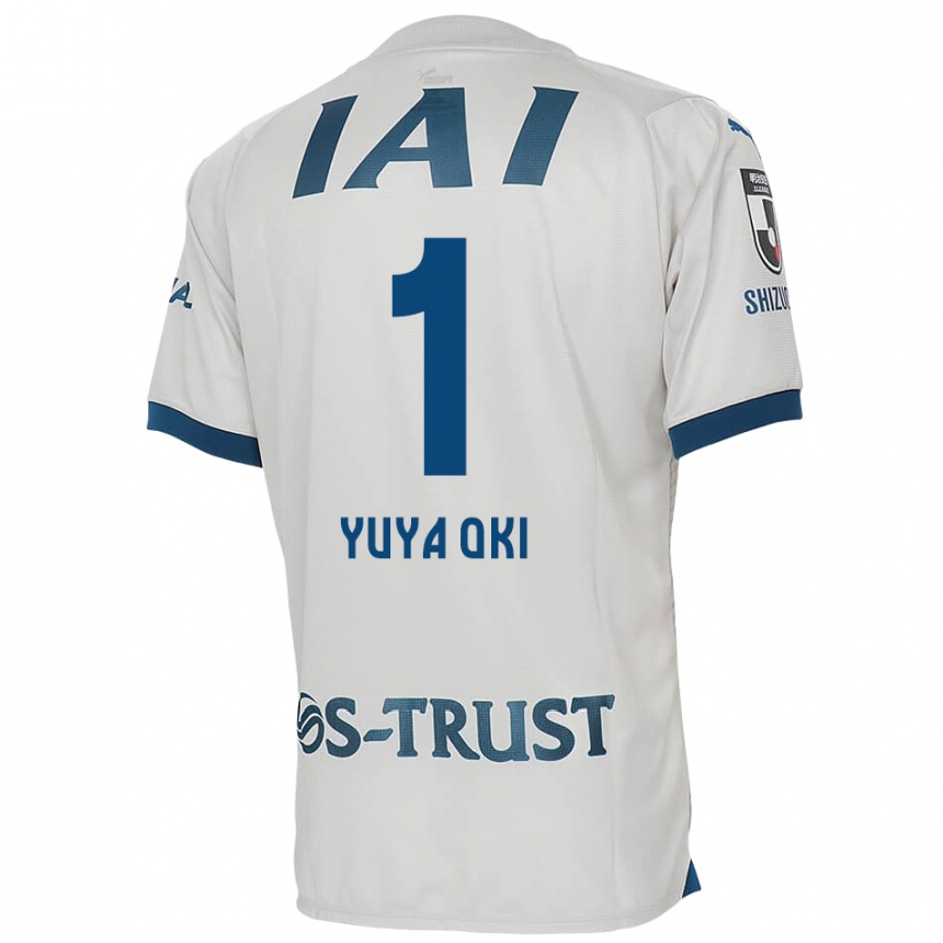 Niño Fútbol Camiseta Yuya Oki #1 Blanco Azul 2ª Equipación 2024/25 Perú