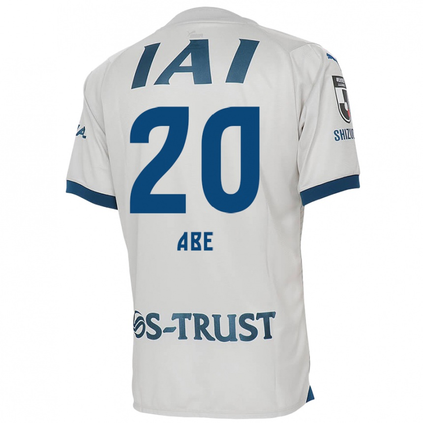 Niño Fútbol Camiseta Ryoya Abe #20 Blanco Azul 2ª Equipación 2024/25 Perú