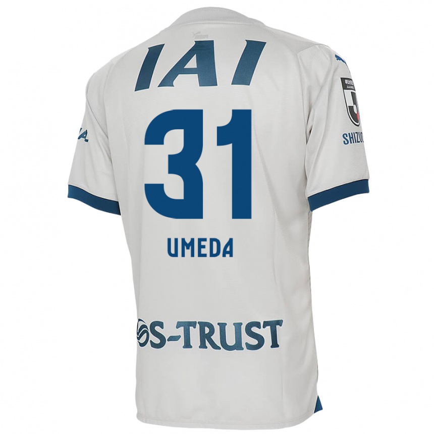 Niño Fútbol Camiseta Togo Umeda #31 Blanco Azul 2ª Equipación 2024/25 Perú