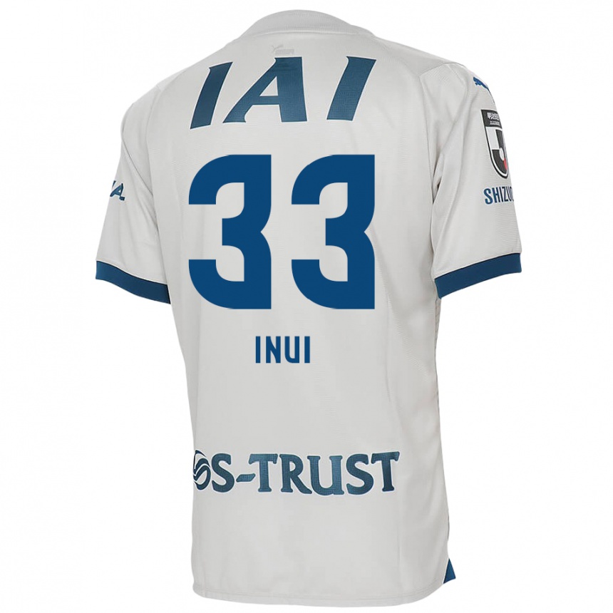 Niño Fútbol Camiseta Takashi Inui #33 Blanco Azul 2ª Equipación 2024/25 Perú