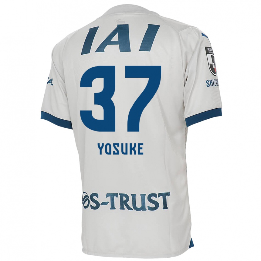 Niño Fútbol Camiseta Yosuke Morishige #37 Blanco Azul 2ª Equipación 2024/25 Perú