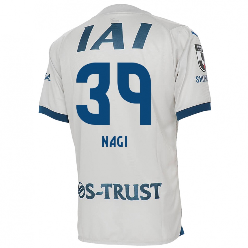 Niño Fútbol Camiseta Nagi Kawatani #39 Blanco Azul 2ª Equipación 2024/25 Perú