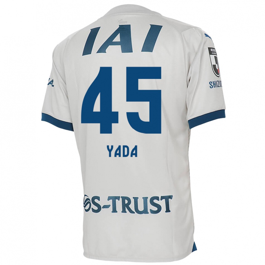 Niño Fútbol Camiseta Ryunosuke Yada #45 Blanco Azul 2ª Equipación 2024/25 Perú