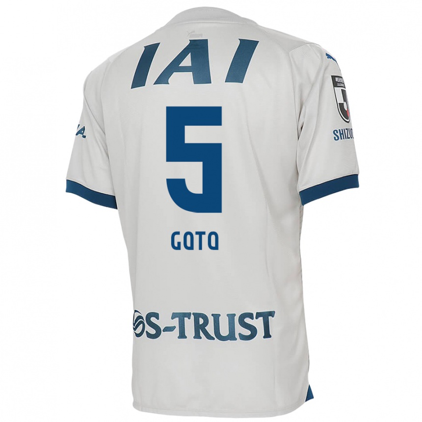 Niño Fútbol Camiseta Keita Goto #5 Blanco Azul 2ª Equipación 2024/25 Perú