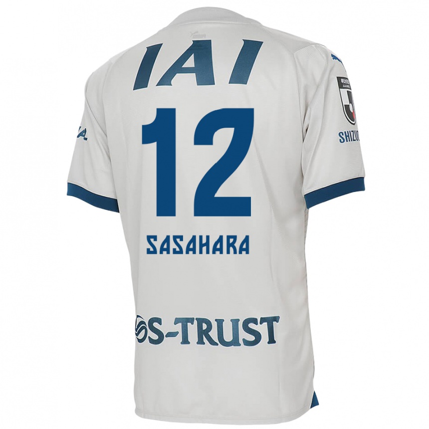 Niño Fútbol Camiseta Kenshin Sasahara #12 Blanco Azul 2ª Equipación 2024/25 Perú