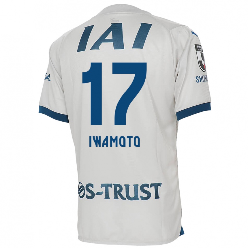 Niño Fútbol Camiseta Shogo Iwamoto #17 Blanco Azul 2ª Equipación 2024/25 Perú