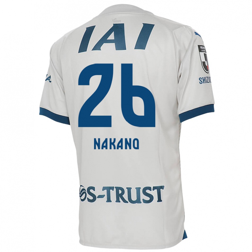 Niño Fútbol Camiseta Takeru Nakano #26 Blanco Azul 2ª Equipación 2024/25 Perú