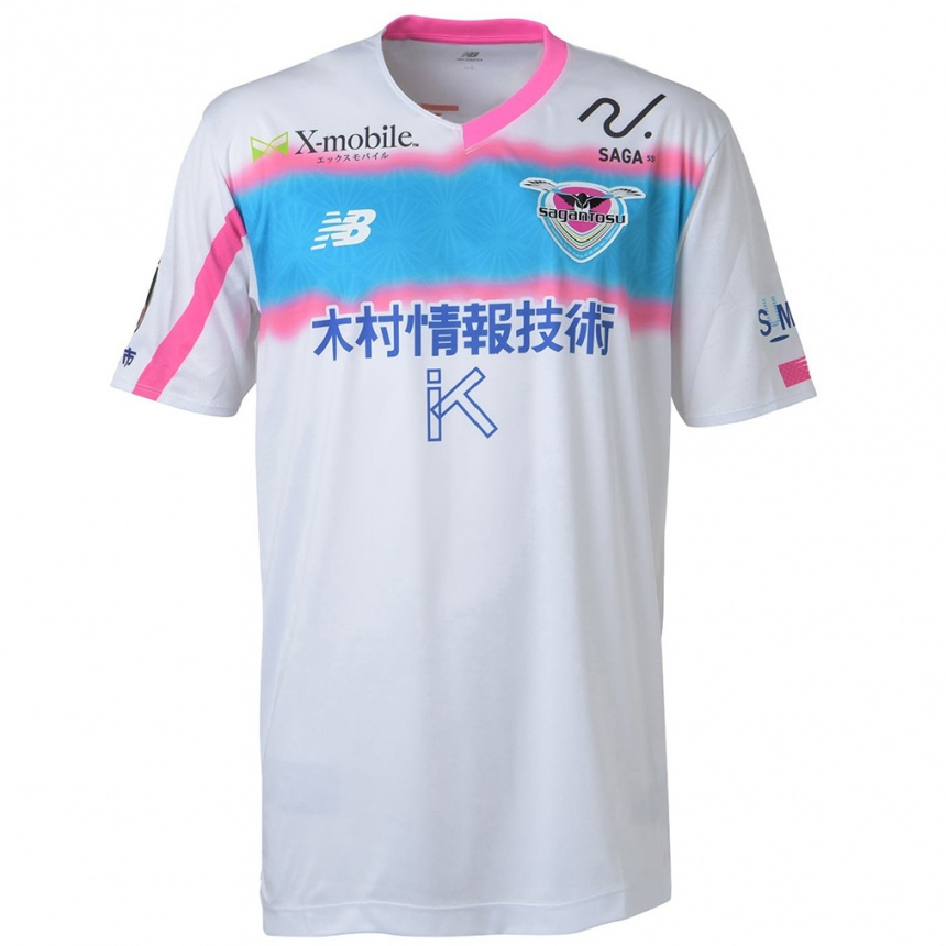 Niño Fútbol Camiseta Ayumu Yokoyama #13 Blanco Azul Rosa 2ª Equipación 2024/25 Perú