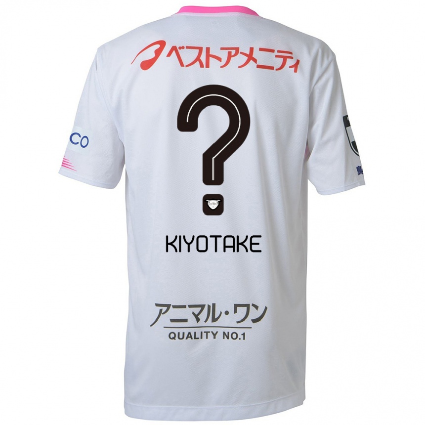 Niño Fútbol Camiseta Hiroshi Kiyotake #0 Blanco Azul Rosa 2ª Equipación 2024/25 Perú