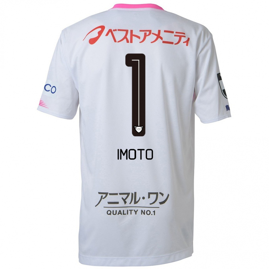 Niño Fútbol Camiseta Kota Imoto #1 Blanco Azul Rosa 2ª Equipación 2024/25 Perú