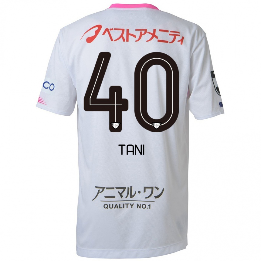 Niño Fútbol Camiseta Teyan Tani #40 Blanco Azul Rosa 2ª Equipación 2024/25 Perú