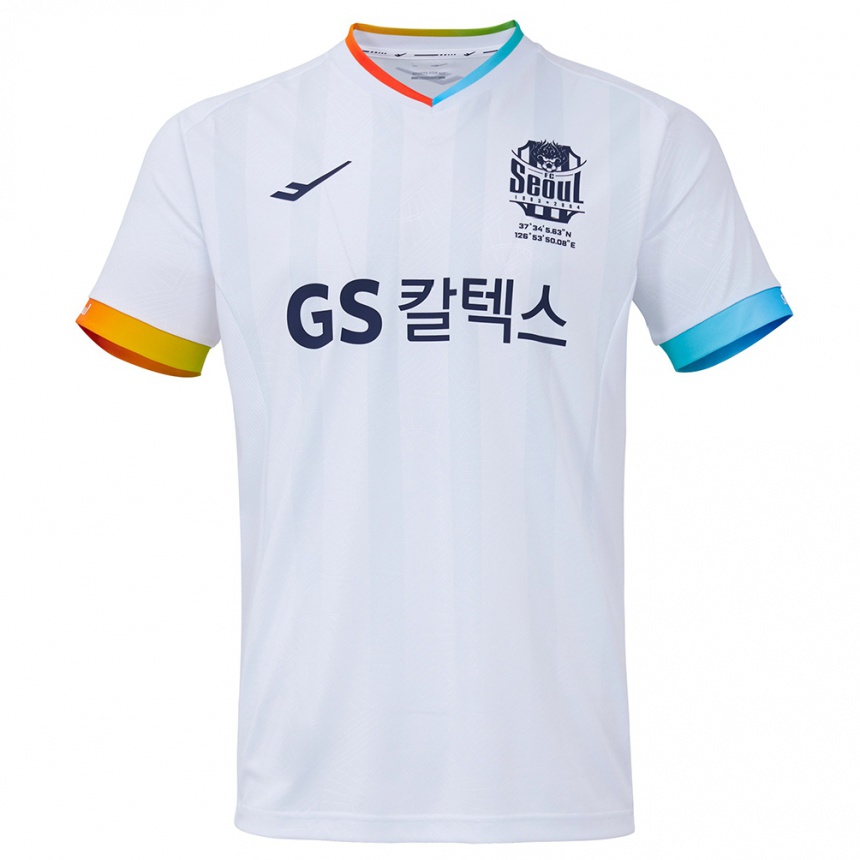 Niño Fútbol Camiseta Ju-Hwan Lee #6 Blanco Azul 2ª Equipación 2024/25 Perú