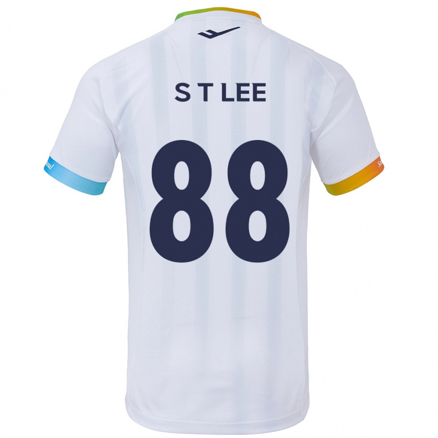 Niño Fútbol Camiseta Tae-Seok Lee #88 Blanco Azul 2ª Equipación 2024/25 Perú