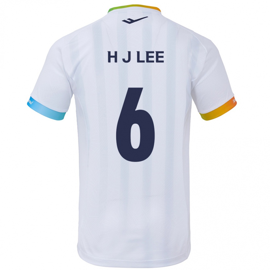 Niño Fútbol Camiseta Ju-Hwan Lee #6 Blanco Azul 2ª Equipación 2024/25 Perú