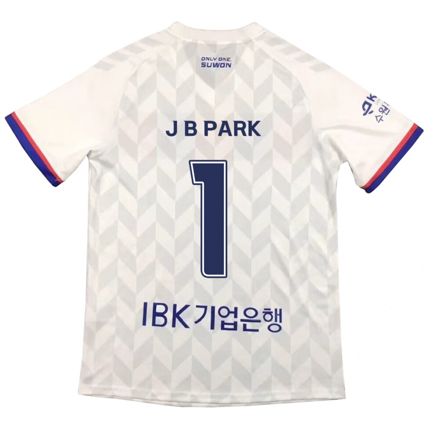 Niño Fútbol Camiseta Bae-Jong Park #1 Blanco Azul 2ª Equipación 2024/25 Perú