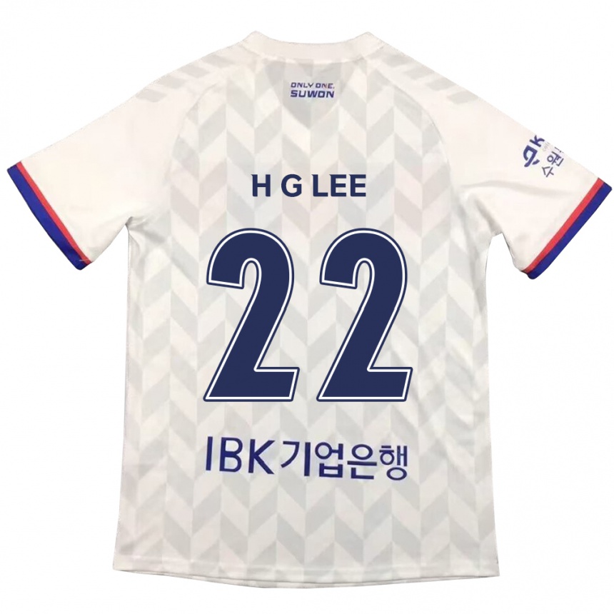 Niño Fútbol Camiseta Gwang-Hyeok Lee #22 Blanco Azul 2ª Equipación 2024/25 Perú