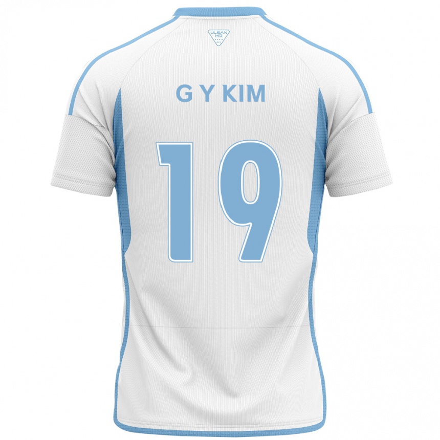 Niño Fútbol Camiseta Young-Gwon Kim #19 Blanco Azul 2ª Equipación 2024/25 Perú