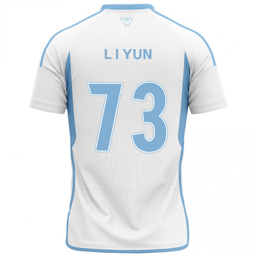 Niño Fútbol Camiseta Il-Lok Yun #73 Blanco Azul 2ª Equipación 2024/25 Perú