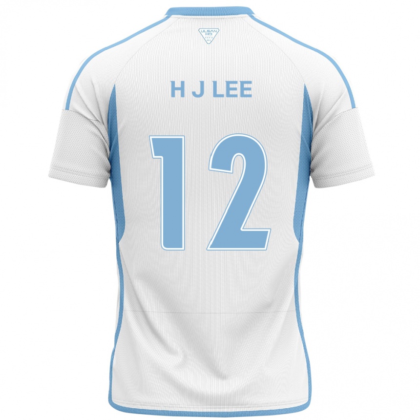 Niño Fútbol Camiseta Jae-Hyung Lee #12 Blanco Azul 2ª Equipación 2024/25 Perú