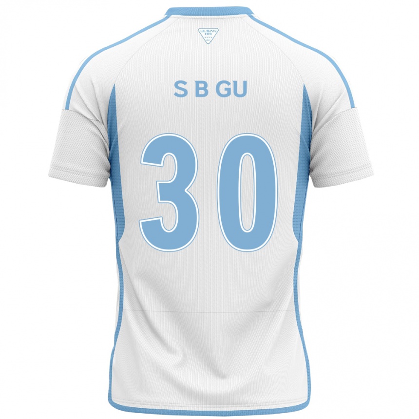 Niño Fútbol Camiseta Bon-Seo Gu #30 Blanco Azul 2ª Equipación 2024/25 Perú