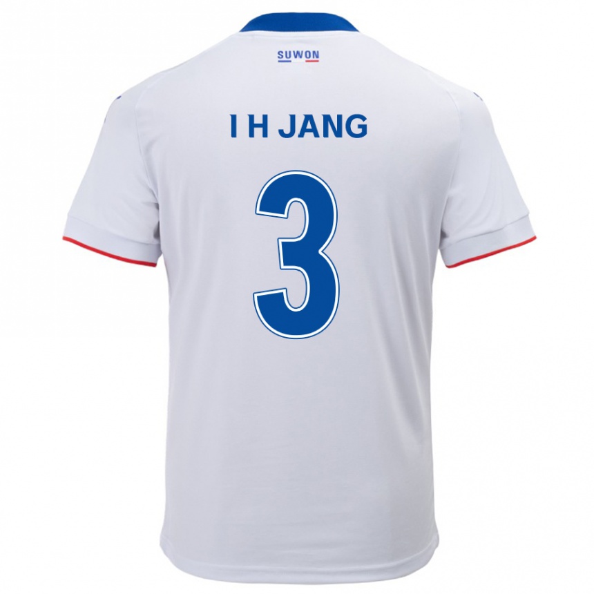 Niño Fútbol Camiseta Ho-Ik Jang #3 Blanco Azul 2ª Equipación 2024/25 Perú