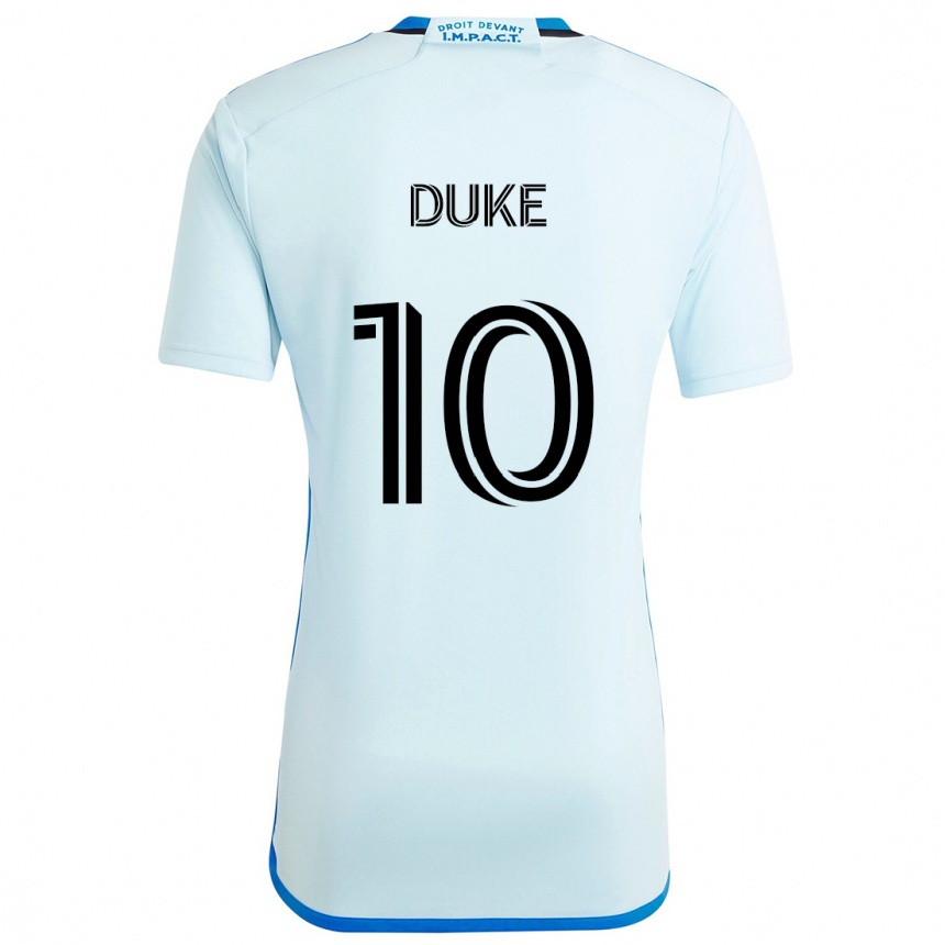 Niño Fútbol Camiseta Bryce Duke #10 Azul Hielo 2ª Equipación 2024/25 Perú