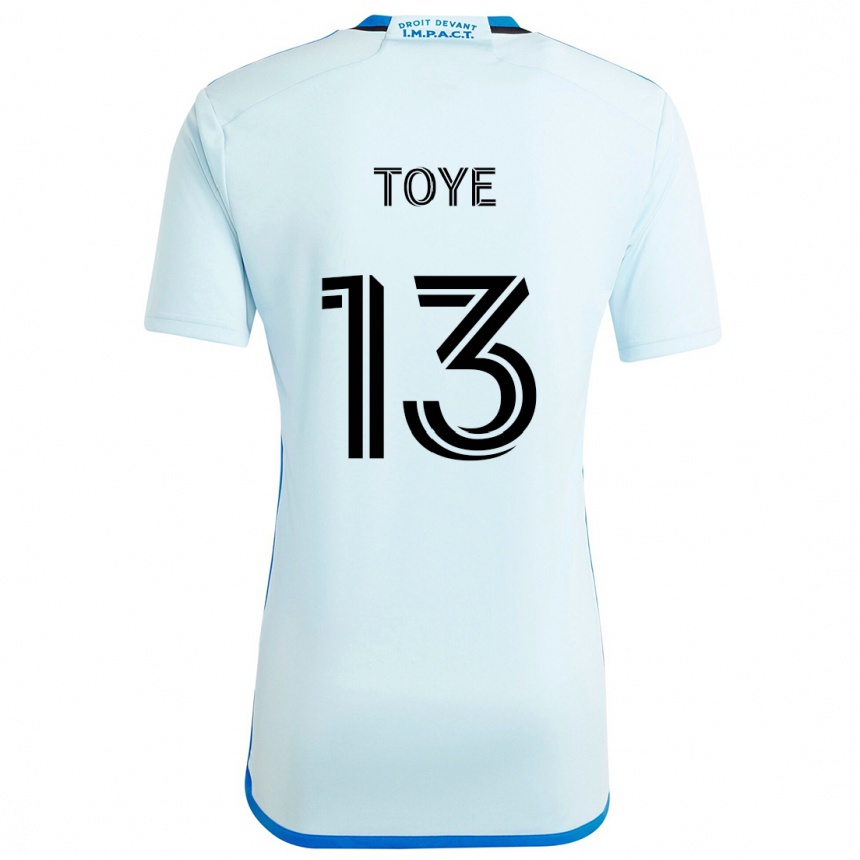 Niño Fútbol Camiseta Mason Toye #13 Azul Hielo 2ª Equipación 2024/25 Perú