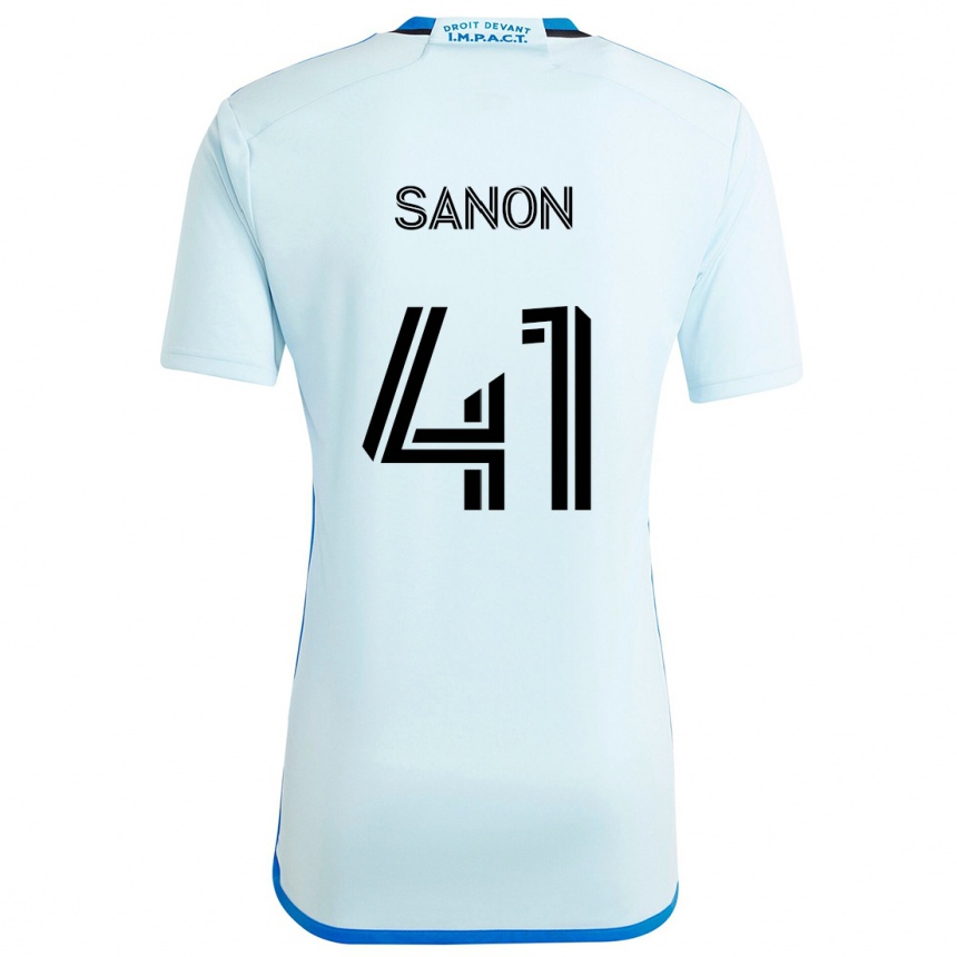 Niño Fútbol Camiseta Jérémy Sanon #41 Azul Hielo 2ª Equipación 2024/25 Perú