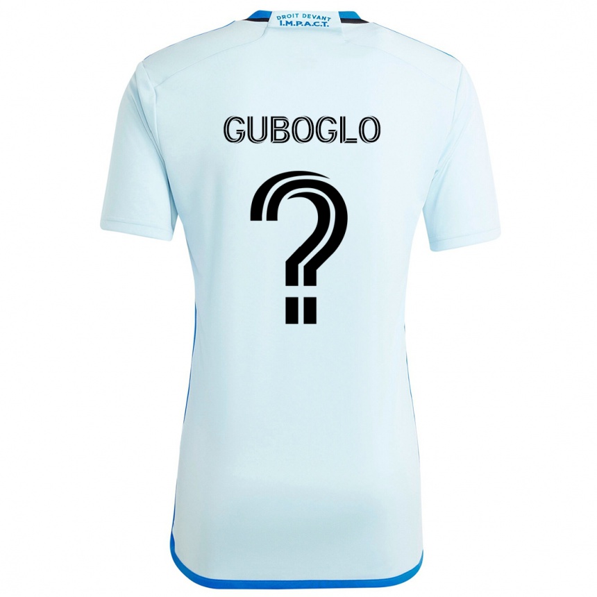 Niño Fútbol Camiseta Yuri Guboglo #0 Azul Hielo 2ª Equipación 2024/25 Perú