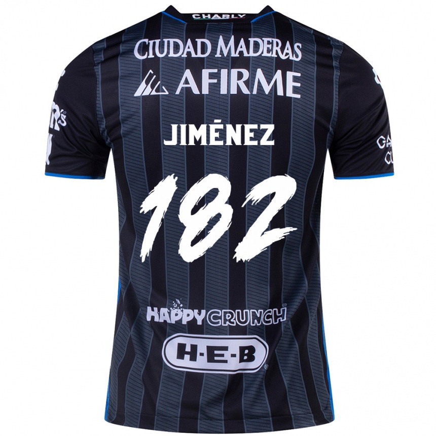 Niño Fútbol Camiseta Carlos Jiménez #182 Blanco Negro 2ª Equipación 2024/25 Perú