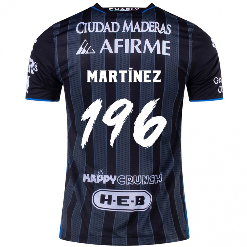 Niño Fútbol Camiseta Diego Martínez #196 Blanco Negro 2ª Equipación 2024/25 Perú