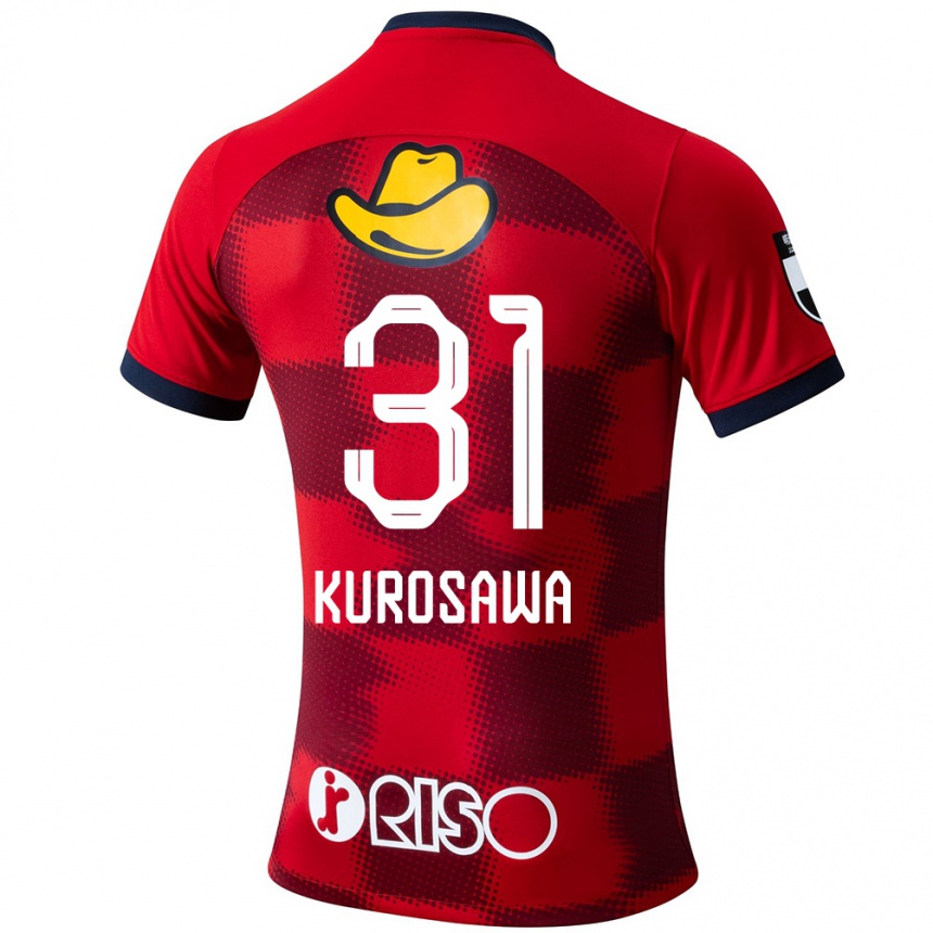 Hombre Fútbol Camiseta Shoei Kurosawa #31 Rojo Azul Blanco 1ª Equipación 2024/25 Perú