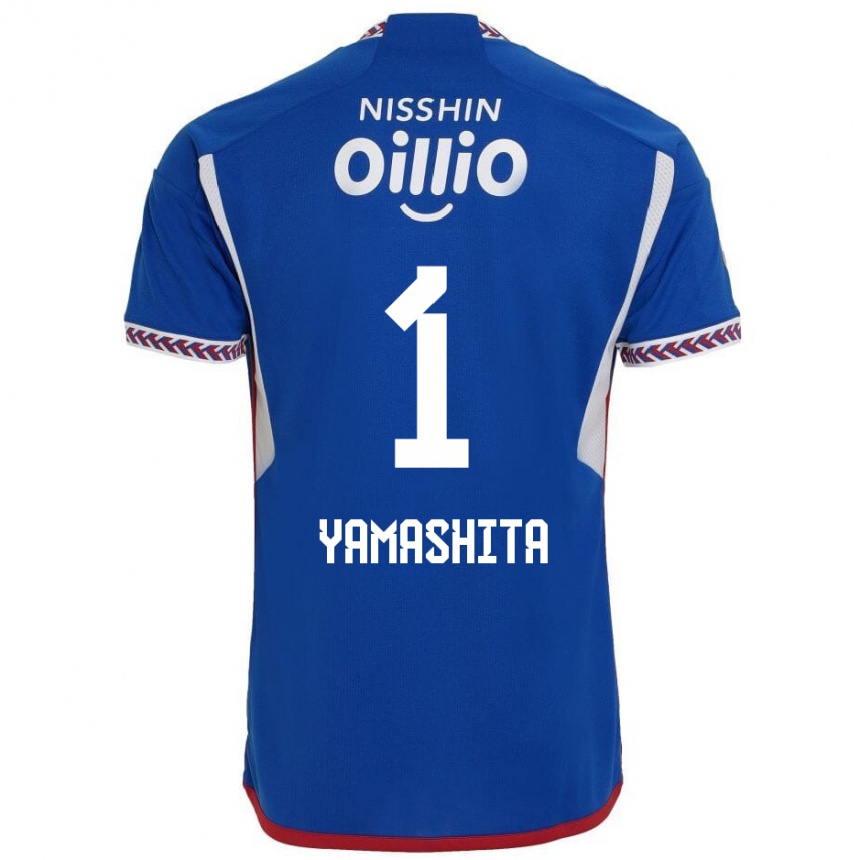 Hombre Fútbol Camiseta Shoma Yamashita #1 Azul Blanco Rojo 1ª Equipación 2024/25 Perú