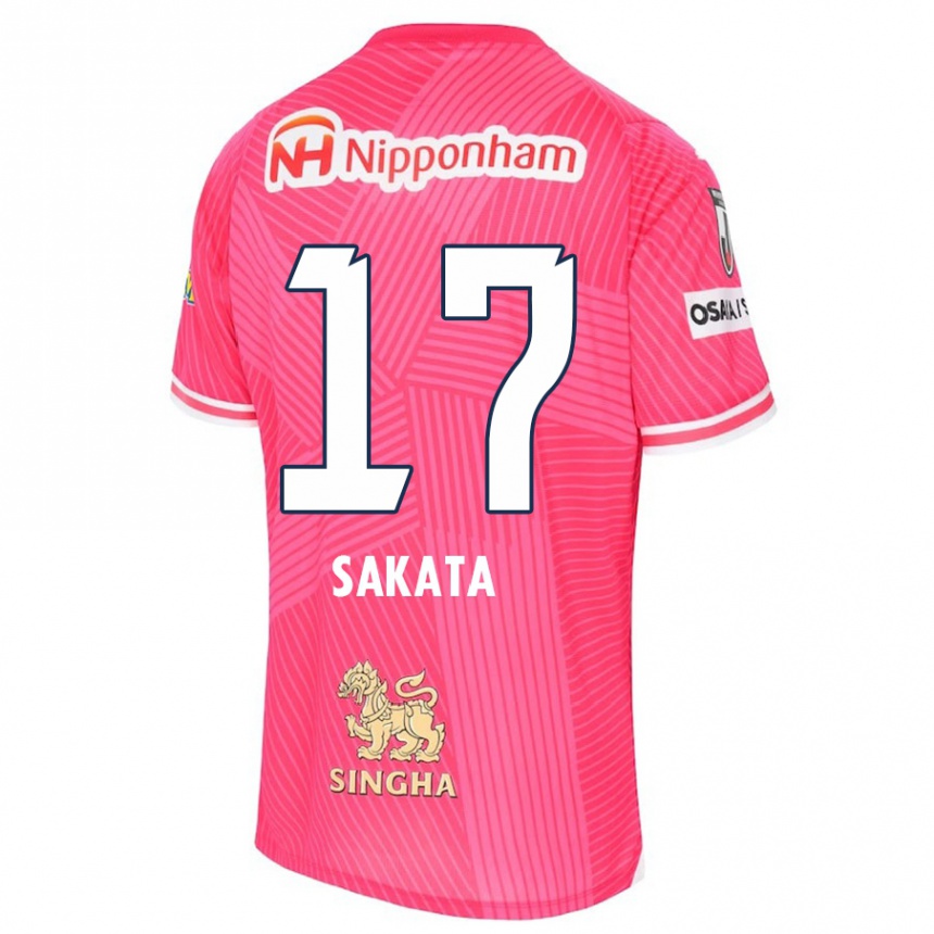 Hombre Fútbol Camiseta Reiya Sakata #17 Rosa Blanco 1ª Equipación 2024/25 Perú